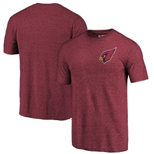 Men’s Arizona Cardinals Logo Distressed Tri-Blend T-Shirt